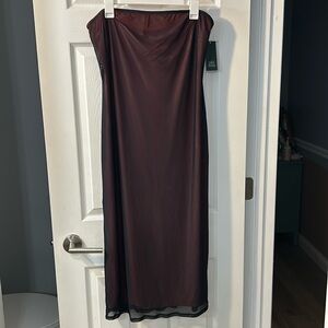 Strapless bodycon dress